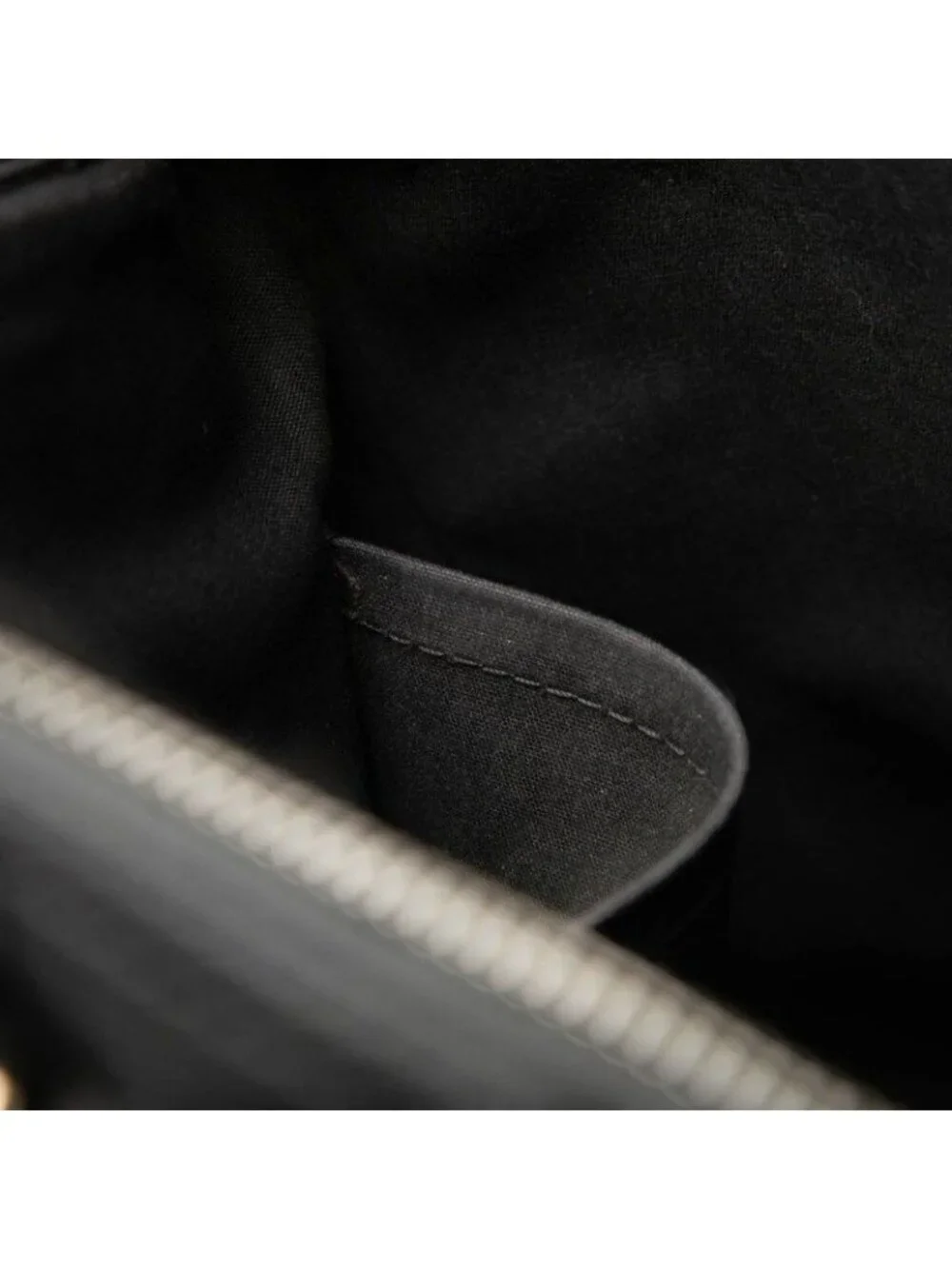 Louis Vuitton Velvet Handbag Noir Black Leather